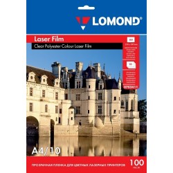 Poliesterio plėvelė Lomond PET Film b/w & color lazeriniams spausdintuvams Skaidri A4, 10 lapų