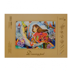 Piešimo sąsiuvinis SMLT, A3, 120 g, klijuotas, (20) 0708-203