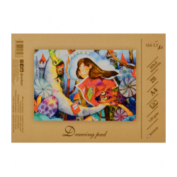 Piešimo sąsiuvinis SMLT, A4, 120 g, 20 lapų, klijuotas