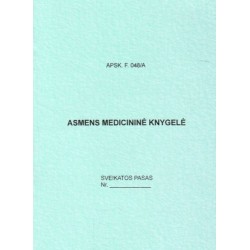 Asmens medicininė knygelė, A6 Asmens medicininė knygelė, A6