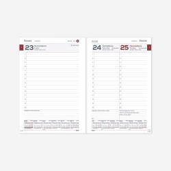 Darbo knyga-kalendorius 2026m. A5 ruda sp.