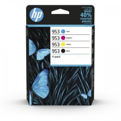 HP No.953 kasečių rinkinys (6ZC69AE), žydra, purpurinė, geltona kasetė