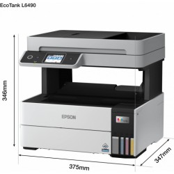 Epson EcoTank L6490 Spausdintuvas rašalinis spalvotas MFP A4 37 ppm USB Wi-Fi Ethernet LAN