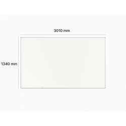 Projekcijos ir sauso valymo rašymo lenta 3010 x 1340 mm TK-Team