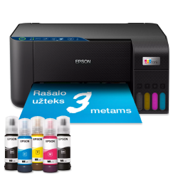 Epson EcoTank L3271 Spausdintuvas rašalinis spalvotas MFP A4 33 ppm USB Wi-Fi