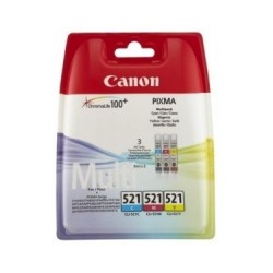 Kasetės Canon CLI-521 C / M / Y Rinkinys (2934B010) OEM