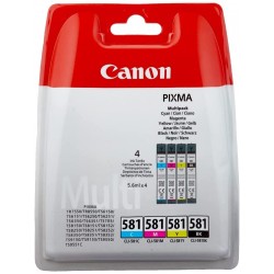 Kasetės Canon CLI-581 C / M / Y / BK XL Rinkinys (2052C004) OEM